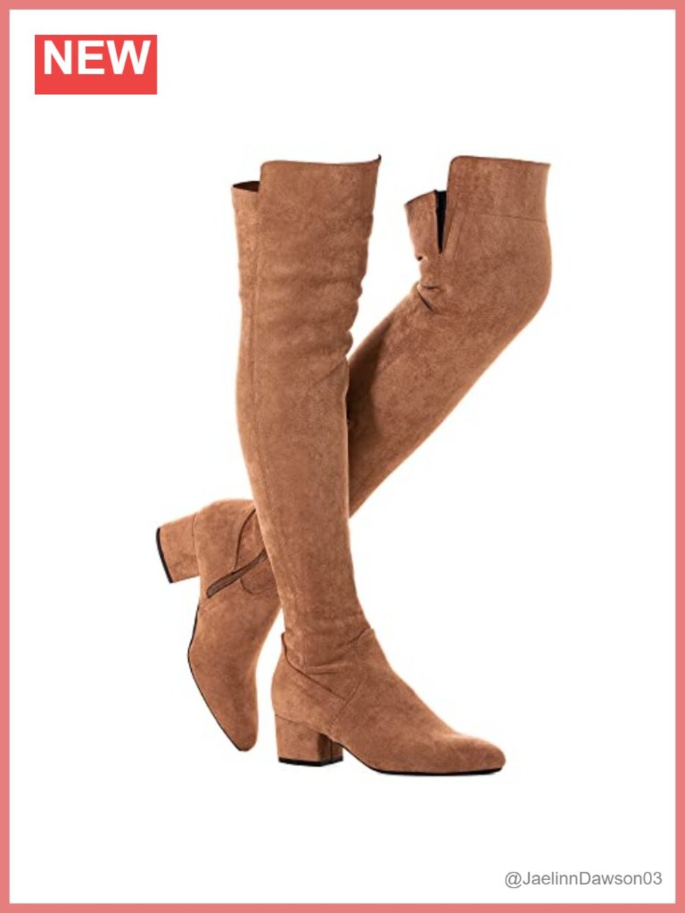 Womens Faux Suede Over the Knee Boots Pointed Toe Low Block Heel Stretch OTK